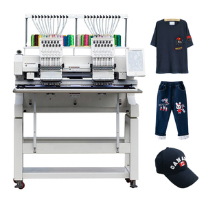 DISEN Automatic NEW Professional High Speed 1200rpm Sewing Cap Embroidery <b>Machine</b> Used Computerized 2 Head Embroidery <b>Machines</b> - Product Image 1