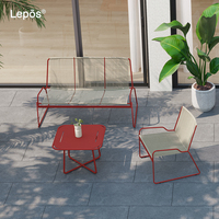 Table basse d'extérieur de qualité supérieure en acier inoxydable 201 de qualité commerciale, idéale pour la décoration de la villa, du patio, du jardin et de la terrasse