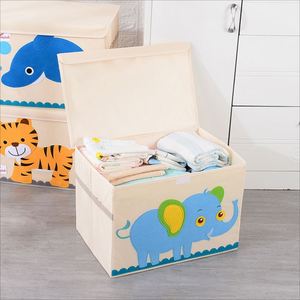 Coffre à jouets pratique pour animaux de la ferme, pliable et repliable, avec couvercle - Product Image 6