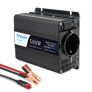 Onduleur 12v 220v 360W <span class=keywords><strong>500W</strong></span> Onduleur à onde sinusoïdale modifiée Onduleur de voiture - Product Image 1