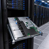 Server Rak R260 1U Chassis 3.5" CPU 4-Core E-2434 RAM 32GB DDR5 ECC SSD Enterprise 960GB PSU iDRAC9 Server Jaringan