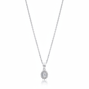 Clair Zircon Pierre Dainty Design Pendentif Mode Collier En Gros Turc À La Main 925 Bijoux En Argent Sterling - Product Image 2