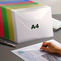 Carpeta de Archivo de Plástico Transparente con Cierre a Presión, Personalizable con Logotipo, en Diferentes Tamaños y Colores, para Suministros Escolares y de Oficina