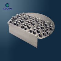 Plateau à bulles Eloong en acier inoxydable et plastique pour une distillation optimale dans les tours chimiques et pétrolières, certifié ISO9001