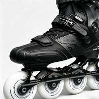 Patins à roulettes en fibre de carbone pour adultes, slalom professionnel, roues en PU, cadre CNC, chaussures de roller