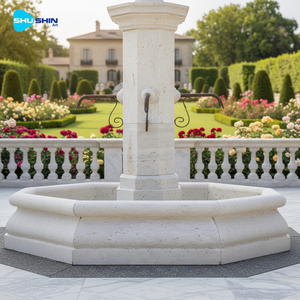 <span class=keywords><strong>Fontaine</strong></span> de <span class=keywords><strong>jardin</strong></span> de style européen post-moderne, sculptée à la main, en pierre calcaire blanche, résistante à l'eau, durable, garantie 5 ans - Product Image 5