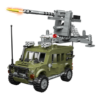 CAYI 2025 Serie Militar de la Segunda Guerra Mundial, Iveco LMV, Jeep del Ejército, Bloques de Construcción de la Segunda Guerra Mundial, Ladrillos de Construcción, Juguetes, Regalo para Niños