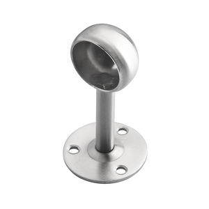 Stainless Steel Flange <b>Seat</b> For Clothes Rod Ceiling Mount Round Head Bracket 201 Steel Durable Waterproof - Product Image 2