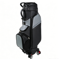 Sac de golf en cuir PU haute élasticité avec roulettes rétractables, étanche et durable, pour joueurs d'élite – Essentiels de voyage