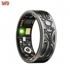 Anillo Inteligente W9 con Monitor de Frecuencia Cardíaca, Oxígeno en Sangre, Seguimiento del Sueño, Resistente al Agua, Pantalla LED, Unisex, Dispositivo Deportivo - Product Image 1