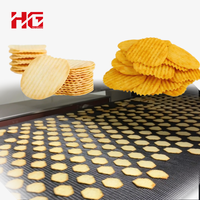 Ligne de production de chips de pommes de terre croustillantes non frites, hautement automatisée, avec une capacité de 250 kg/h, 500 kg/h, 1000 kg/h