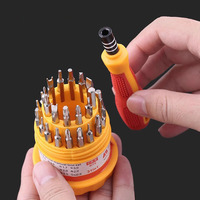 Jeu de tournevis interchangeables de précision compact 30 pièces, 30-en-1, taille de poche, outil de réparation DIY pour la maison