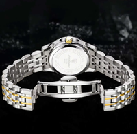 Montre pour homme POEDAGAR 936, décontractée, étanche, bracelet en acier inoxydable, calendrier lumineux, boîtier en alliage, montre à quartz