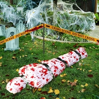 Décoration d'Halloween : Corps Gonflable Grandeur Nature pour Scène de Fête, Maison Hantée, Jardin ou Cimetière