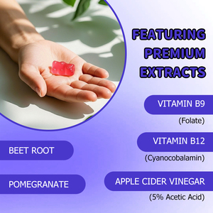 Vinagre de Sidra de Manzana de Alta Calidad con Granada, Apoya la Energía Natural y la Digestión Saludable, Suplemento Dietético - Product Image 3
