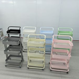 Modern Metal Rolling Utility Storage <strong>Cart</strong> with Handles Craft Organizer for Kitchen Tableware <strong>Spices</strong> Coffee Wine - Product Image 4