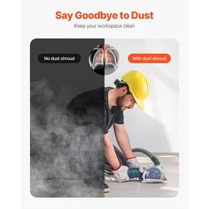 Cubierta de polvo para amoladoras angulares de 4-5 pulgadas con accesorio de herramienta de corte de muela abrasiva de 5 pulgadas - Product Image 5