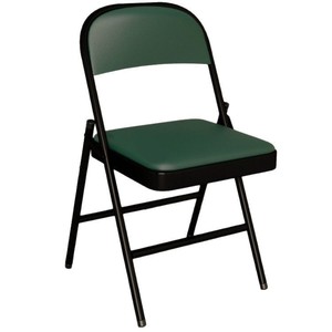 Wan Yusen <b>Folding</b> Chair Metal Frame Black Office Chair <b>Desk</b> Chair Conference Chair Computer Chair - Product Image 5