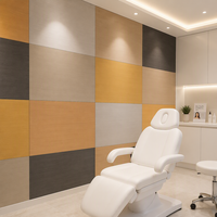 Panneau mural en cristal de carbone avec finition métallique, ignifuge, sans joint, pour l'esthétique médicale, les hôtels