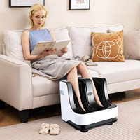Masajeador de Pies con Certificación UL, CE y CB, Shiatsu Eléctrico con Calor, Compresión de Aire, Vibración, Masajeador Revitalizante para Piernas, Pantorrillas y Pies