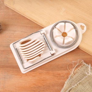 New 2 trong 1 đa chức năng trứng <span class=keywords><strong>Slicer</strong></span> thép không gỉ <span class=keywords><strong>Slicer</strong></span> luộc trứng tách Splitter Công cụ cắt phụ kiện nhà bếp - Product Image 1