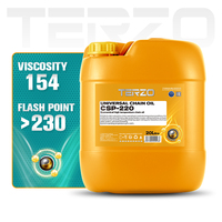 Huile pour chaînes universelles CSP-220 ISO VG 220 de TERZO, huile pour chaînes de convoyeur industrielles et chaînes d'entraînement, 18L 200L