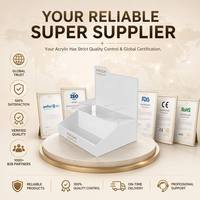 Supports d'affichage rotatifs détachables en acrylique personnalisés, finition brillante, écologiques, portables, pour les magasins de cosmétiques et de beauté, OEM