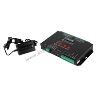 Contrôleur programmable par carte SD K-8000C DMX SPI pour éclairages LED RGB à pixels dans les parcs d'attractions, gradateurs d'éclairage de parc