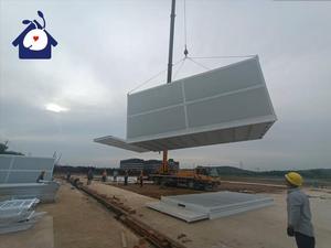 20 pieds nouveau Style en acier léger préfabriqué pliant conteneur maison anti-ouragan maison préfabriquée entrepôt chine modulaire Portable maison - Product Image 3