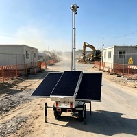 Remolque de Seguridad con Cámara para Monitoreo de Proyectos de Construcción Temporales
