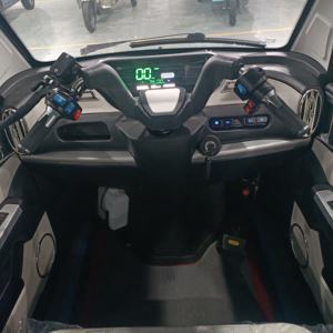 Triciclo Eléctrico Completamente Cerrado, Resistente al Viento y a la Lluvia, Ultra Cómodo para el Transporte Familiar, 3 Pasajeros - Product Image 6