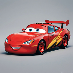 <strong>Lightning</strong> <strong>McQueen</strong> Toy <strong>Car</strong> Plastic Pull Back Battery Powered For Kids 5 7 Years Unisex Model Vehicle - Product Image 2
