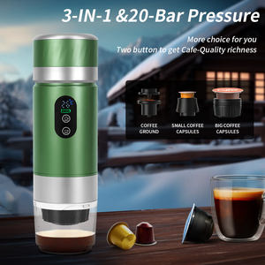Machine à café portable auto-chauffante, batterie amovible, rechargeable par USB, écran LED, cafetière de voyage pour le camping, logo personnalisé - Product Image 2