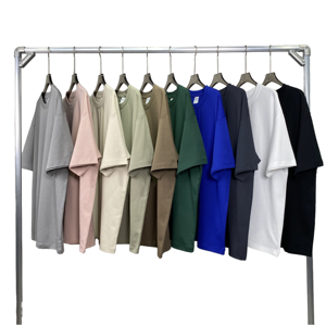 Camiseta de Algodón de Color Sólido Extra Grande para Hombre, Manga Corta, Cuello Redondo, Informal, de Punto, Diseño Liso, Disponible en Varios Colores - Product Image 1
