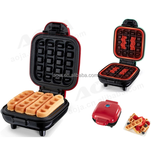 Máy làm bánh quế <span class=keywords><strong>mini</strong></span> AOJA 4 que, làm bánh ngọt giòn, bánh trứng, món tráng miệng thân thiện với trẻ em, dùng cho gia đình, tiệc tùng, khách sạn - Product Image 3