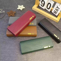 Boîte de protection anti-rayures populaire pour les voyages, étui à lunettes de myopie portable en cuir PU