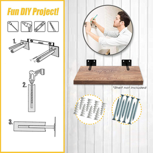 Kệ 6 "Kệ Gỗ Giấu <span class=keywords><strong>I</strong></span> Kim Loạ<span class=keywords><strong>i</strong></span> Thép Rắn Hỗ Trợ Mù Treo Tường Vô Hình Nổ<span class=keywords><strong>i</strong></span> Kệ Chân Đế Ẩn - Product Image 5