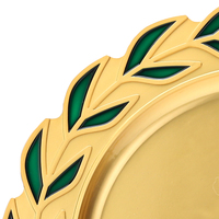 Plaques commémoratives en métal avec logo personnalisé Souvenir aluminium Award rond pour Souvinir Plate Gift