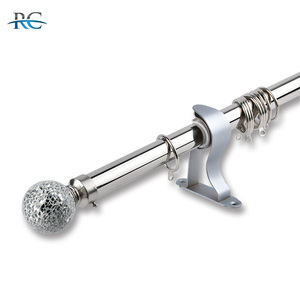 Ensemble de Double Fer Rideaux Pôles Accessoire Divers Styles Extensible Romain <span class=keywords><strong>PVC</strong></span> Fenêtre Bars Meilleure Vente Métal Romain Shades - Product Image 6