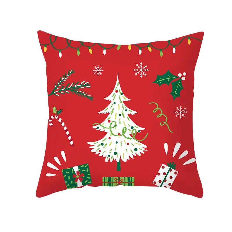 Home Decor Christmas, Throw Pillow Sparkle Decorative Pillowcases Party Christmas Magic Red/