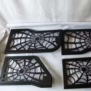 Tubular Poison Spyder <span class=keywords><strong>Web</strong></span> Media puerta con espejo retrovisor lateral apto para 07-18 Jeeps Wranglers JK 4 puertas - Product Image 1