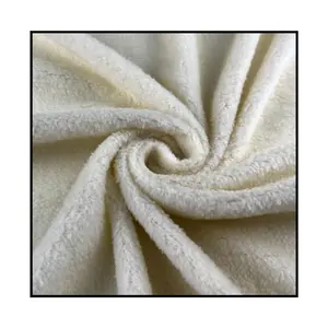 Light Color Wholesale Sherpa Material Fleece Fabric For Blanket