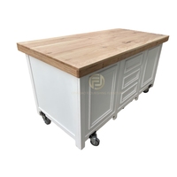 Buffet de style farmhouse avec rangement, meuble de bar à café, console avec étagères réglables