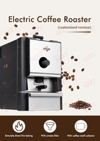 Machine à torréfier le café électrique professionnelle 400g à rotation automatique, double système de contrôle, refroidissement rapide