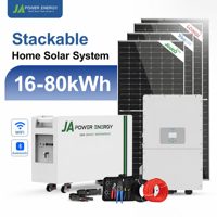 Système de batterie domestique JApower 16 kWh LiFePO4 51,2 V 314 Ah, batterie modulaire de stockage d'énergie solaire pour système solaire domestique