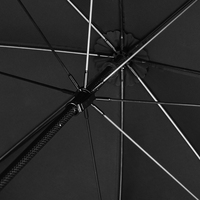 Parapluie de golf droit en fibre de carbone coupe-vent super léger à ouverture manuelle de haute qualité avec logo imprimé pour la promotion