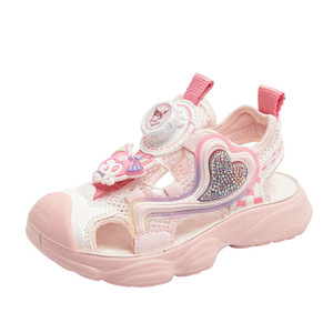 <span class=keywords><strong>Scarpe</strong></span> da Spiaggia per <span class=keywords><strong>Bambini</strong></span> con Punta Chiusa, Antiscivolo, con Bottone Rotante, Motivo Cartoon, Stile Coreano alla Moda, Modello Principessa - Product Image 5
