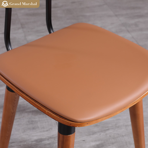 Juego de muebles de restaurante de PU montados en la pared de diseño moderno personalizado, sofás de cabina occidentales duraderos, combinaciones de sillas de mesa de casa de té - Product Image 5