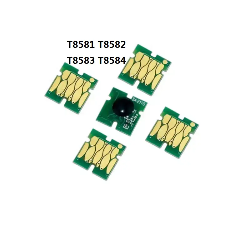 LW005 인기 T8582-T8584 일회용 잉크 카트리지 리셋 칩 T8581 엡손 WF-C20590 C20600 C20750 프린터