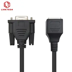 Langsung Melalui Db9 9 Pin Serial Rs232 M/F Male Female Kabel 15ft Panjang